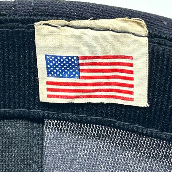 Vintage 80s Commander US Third Fleet Hat Baseball Cap USN Navy USA Snapback Blue - Picture 8 of 10